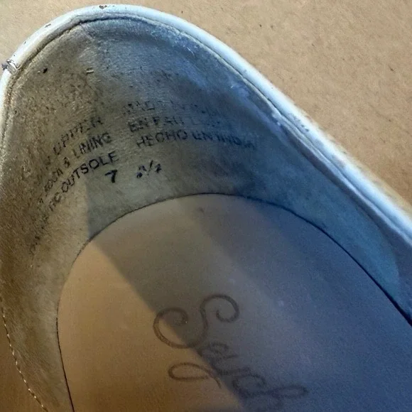 Seychelles Womens Cream Leather Platform Lug Sole Penny Loafers Chunky Shoes - Picture 12 of 13